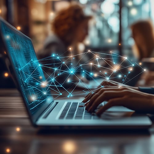 Visual guide on improving website security for global HR admin services, focusing on sensitive information protection